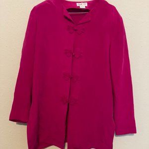 Fuchsia Papell Silk Blouse